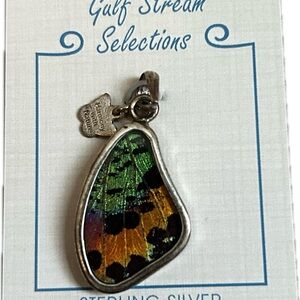 Sterling Silver Butterfly Wing Pendant